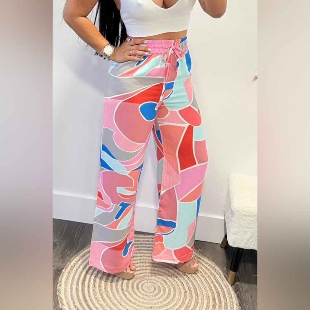 Colorful Abstract Women's Pants